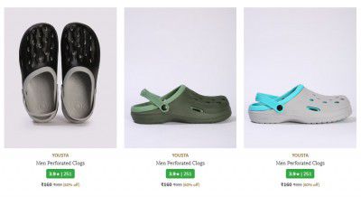 Yousta Men's Clogs from ₹179