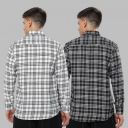 youth first  Men Regular Fit Checkered Spread Collar Casual Shirt  (Pack of 2)...