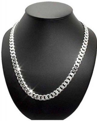 YouthPoint  The Perfect Silver Necklace Chain for Men Sterling Silver Plated Copper