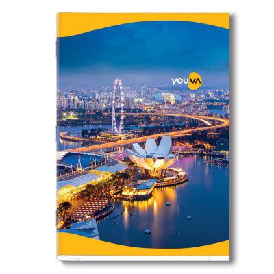 YOUVA Navneet Soft Bound | Long Book | 21x29.7 cm | Single Line | 100 Pages | Pack of 12