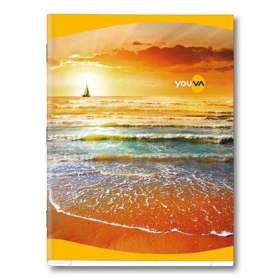 YOUVA Navneet Soft Bound Notebook | 18 cm x 24 cm | Single Line | 172 Pages | Pack of 1 | School College Office Writing Book