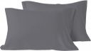 YRM Beddings Microfiber Standard Size (18 x 28 Inches/46cm x 71cm) Pillow Covers|Dark Grey...