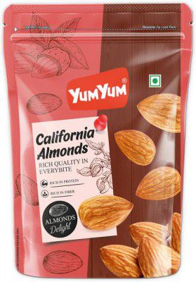 YUM YUM 100% Natural California Almonds  (500 g)