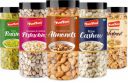 YUM YUM Dry fruits combo pack of 5 Healthy Badam, Kaju, Pista, Kishmish & Akhrot 750g - Almonds, Cashews, Pistachios, Raisins, Walnuts  (5 x 150 g)...