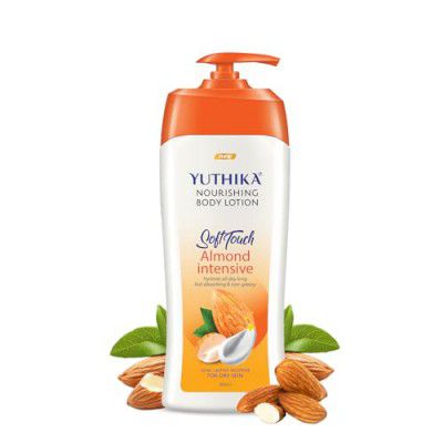 Yuthika Naturals Almond Soft Touch 500ml Body Lotion for Women & Men