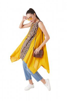Yutika Life Womens Rayon Asymmetrical Hemline Kurta (YTAW19D14-13-603 Multicolor XL)