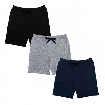 YUV Boys Pack of 3 Cotton Shorts with Pockets - 2 to 12 Years