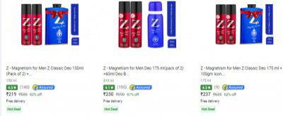 Z Magnetism Deodorant Spray Upto 64% Off