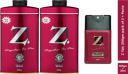 Z - Magnetism for Men Z Talc 250 gm (Pack of 2) + Pocket Perfume  (520 g)...