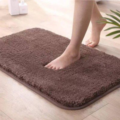 Z-Rox Microfiber Floor Mat  (Coffee, Large)