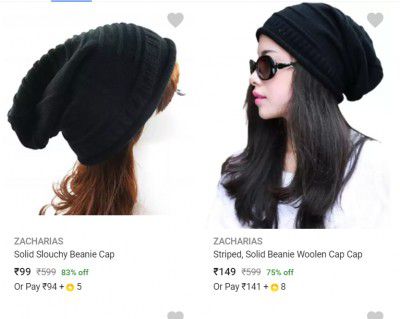 Zacharias Womens Caps up to 70%off