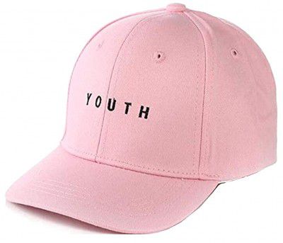 Zacharias Womens Cotton Baseball Youth-001 Cap (Pink Free Size)