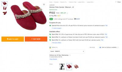 Zadzed Women Flats Sandal (Maroon)