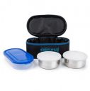 Zaib Stainless Steel Lunch Box for Kids with Insulated Carry Bag | 3 Containers...