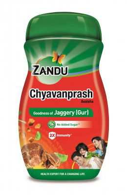 Zandu Chyavanprash Avaleha, Made with Jaggery (Gur), 455g