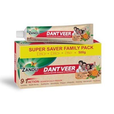 Zandu Dantveer toothpaste, 500g
