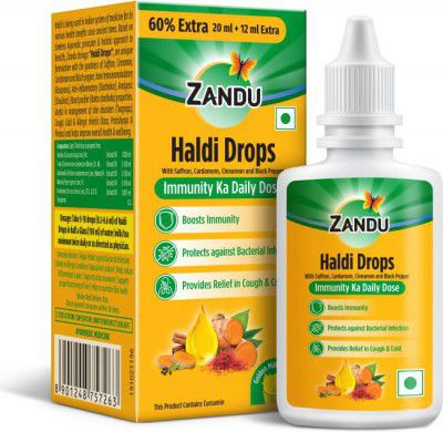 ZANDU Haldi Drops (Pack of 40)
