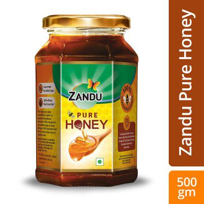 Zandu Pure Honey, 100% Purity, No Added Sugar - 500g