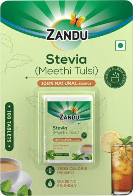 ZANDU Stevia (Meethi Tulsi)- Tablets Sweetener (8g)