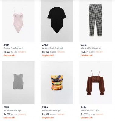 ZARA at FLAT 70% OFF | Clothing, Accessories & More