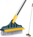 ZARQITO 2 in 1 Bathroom Floor Cleaning Brush Long Handle...