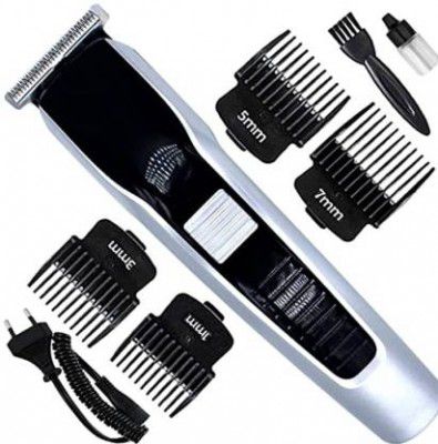 ZATCO AT-538 Classic Beard & Hair Cutting Fully Waterproof Trimmer 90 min Runtime 4 Length Settings  (Silver, Black)