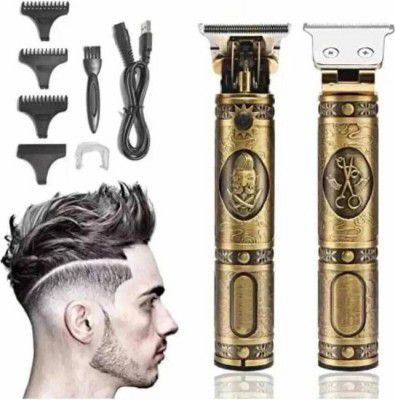 ZATCO T-BLADE Hair ClippR Waterproof Trimmer 90 min Trimmer 120 min Runtime 4 Length Settings  (Gold)