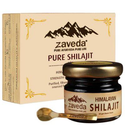 ZAVEDA Himalayan Shilajit 20g, Pure & Original Shilajit/Shilajeet Resin, Performance Booster For Endurance and Stamina.