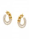 Zaveri Pearls Antique Gold Tone Floral Design Stud Earring For Women - ZPFK8055...