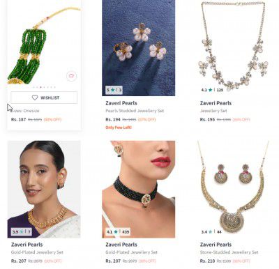 Zaveri Pearls Jewellery Set starts ₹249 | Upto 90% Off