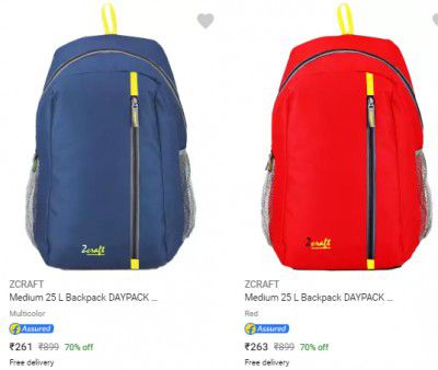 Zcraft Backpacks Starts ₹261