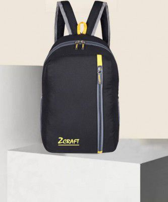 ZCRAFT Medium 25 L Backpack DAYPACK for daily use library office outdoor hiking  (Black)