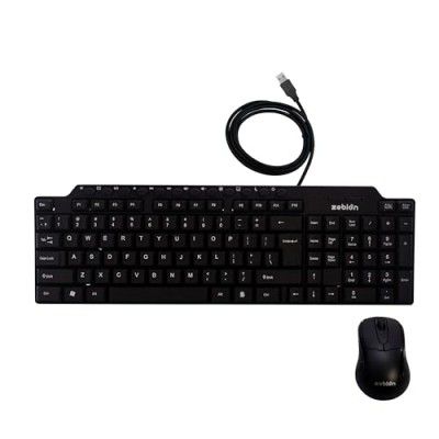 ZEBION Vikings Wired Keyboard Mouse Combo with Nano Receiver