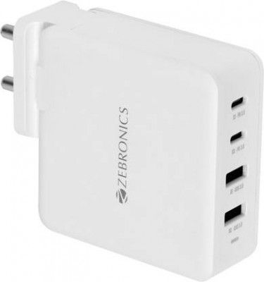 ZEBRONICS 100 W GaN 5 A Wall Charger