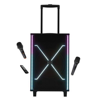 Zebronics 120W Party Trolley DJ Speaker, Upto 5h Playback