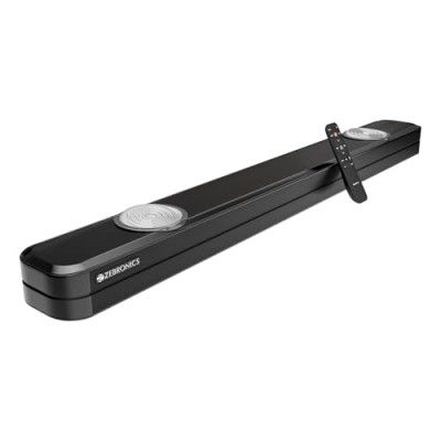 ZEBRONICS 130W Soundbar, Dual 7.62cm Subwoofers, Dual Drivers, BTv5.0, HDMI ARC, Optical, USB, AUX, LED Display, Remote Control, Volume & Media Control, Wall Mount, Glossy Finish (Juke Bar 3650 Pro)
