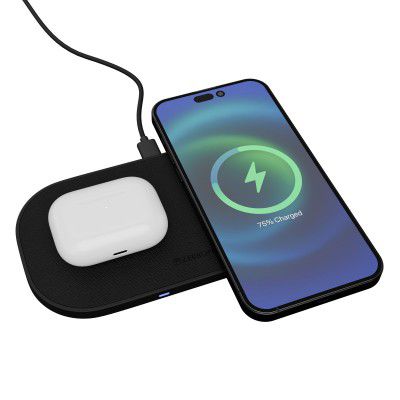 Zebronics 2-in-1 Wireless Charging Pad with 30W Output (WCP 215)