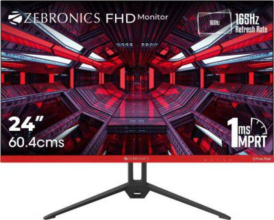 ZEBRONICS 24 inch Gaming Monitor (ZEB-S24A 165hz 24(60.4cm) 1920x1080 Pixels FHD Resolution Monitor)