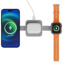 Zebronics 3 in 1 Wireless Foldable Charging Pad, 23W Output, MagSafe Compatible, Fast Charging, 1m Type-C Cable, for iPhone 16/15/14/13/12 Series (MagBoost 20, Matt White)...