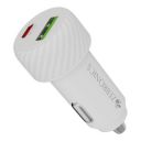 Zebronics 48W Car Charger with Dual Output - Type-C (30W) & USB (18W) (CC48 Plus, White)...