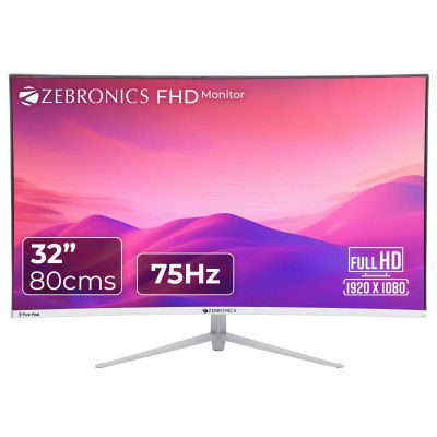 ZEBRONICS AC32FHD LED Curved 75Hz 80Cm (32") Monitor