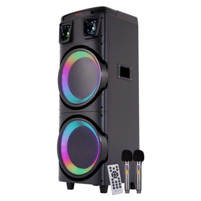 ZEBRONICS BUDDY 400 Portable Party DJ Speaker with 220 Watts Up to 3h Backup, RGB LED Lights