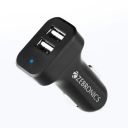 Zebronics Cc242A3 Car Charger with 10.5 Watts, Dual USB Ports, - Type-C Cable - Cellular Phones, Black...