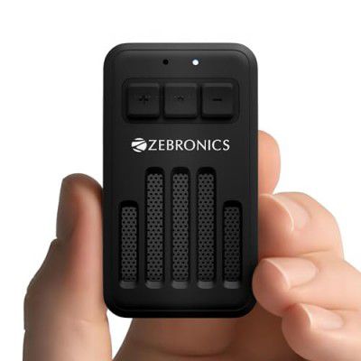 ZEBRONICS Clipper, 4 Watts, Wearable Bluetooth Speaker with Mic, Magnetic