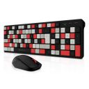 Zebronics Companion 111 Wireless Keyboard Mouse Set with 2.4GHz Nano Receiver (Graphite Red)...