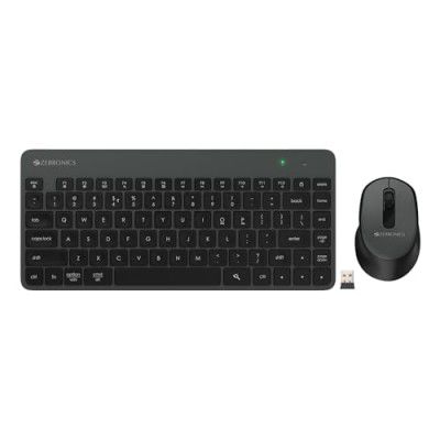 ZEBRONICS Companion 201 2.4GHz Wireless Keyboard & Mouse Combo, 83 Keys, AI Assist Key