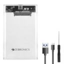 ZEBRONICS CSH01 2.5 SATA SSD Enclosure with Transparent case, Type C 3.1, Upto 5 gbps* and Upto 6TB Max Storage Capacity....