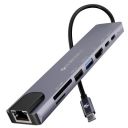 ZEBRONICS CT81, 8 in 1 Multiport HUB, 4K HDMI, 100 Watts PD Charging...