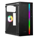 Zebronics Gaming Chassis, Micro ATX/Mini ITX, 80mm Rear Inner Glow Multicolor Fan (Froz)...