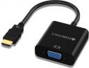 ZEBRONICS HDMI Adapter 0.23 m ZEB-HAV01 (Compatible with Desktop, Laptop, Black, One Cable)...